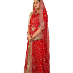 Red Aari Resham Sequins Work Poshak | Pure Georgette Collection | Jaipurio Designer Wear